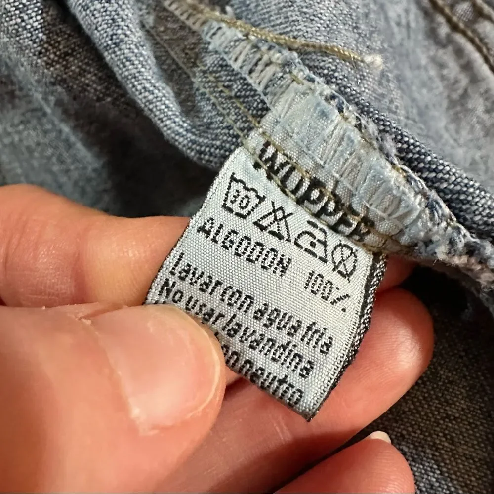 Wupper Jeans 100% Cotton Denim Jacket Size 2 ~Small